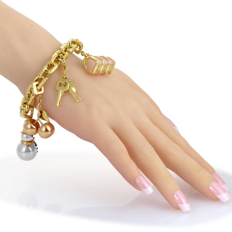 Louis Vuitton Costume Gold Plated Charm Bracelet by WP Diamonds – myGemma