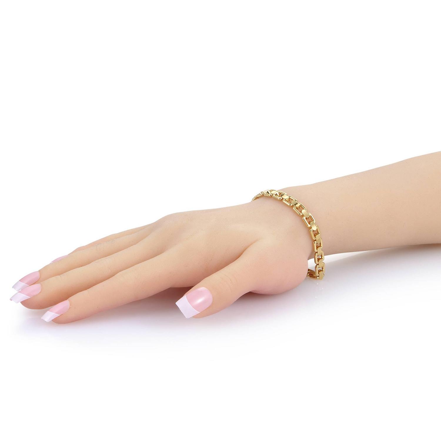 Louis Vuitton Yellow Gold Chain Link Bracelet For Sale at 1stdibs