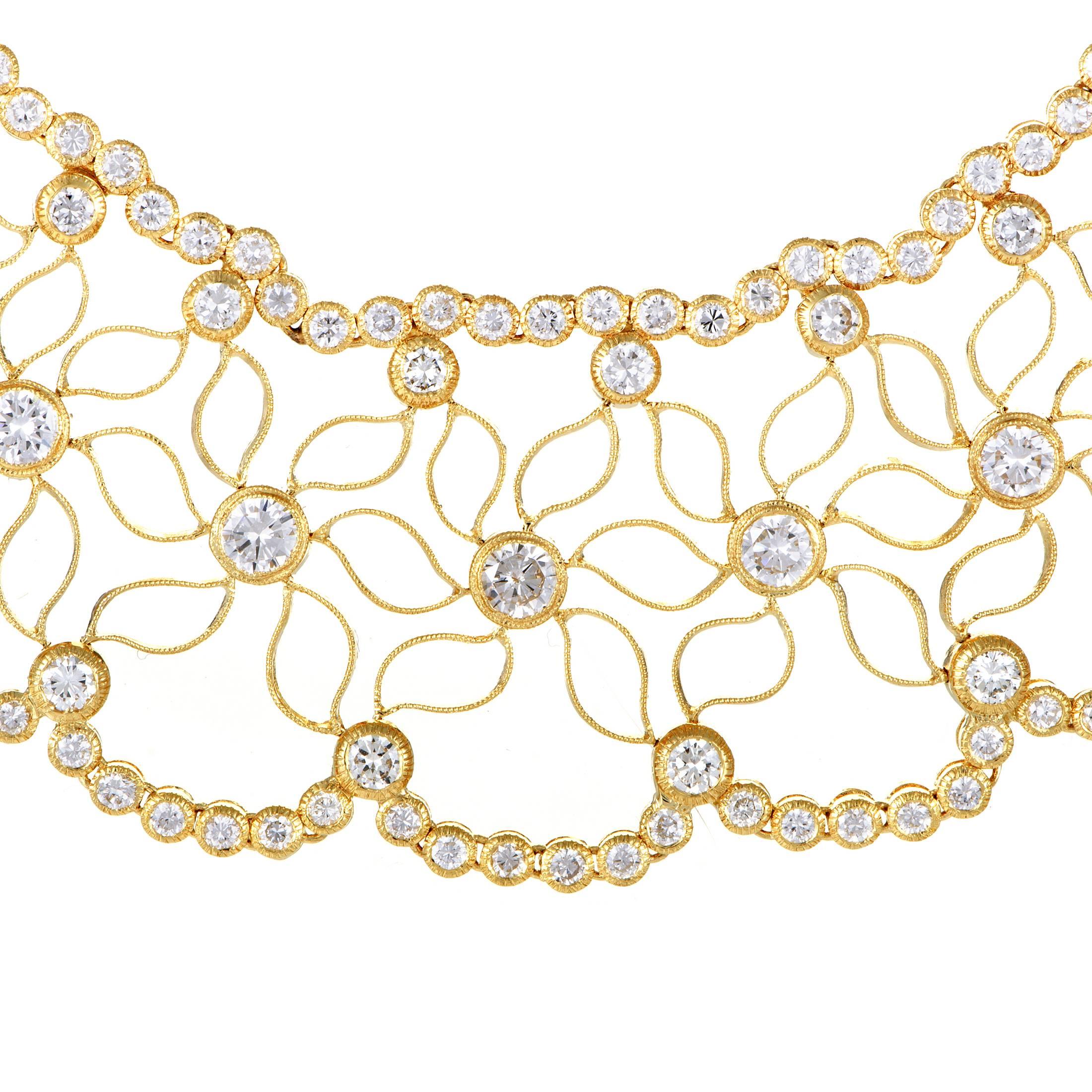 gold lace necklace