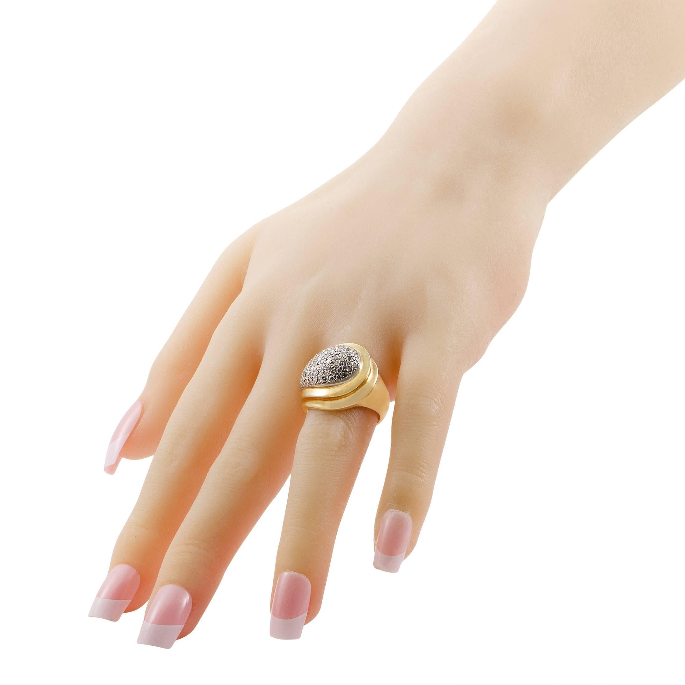 Women's Zolotas Diamond Yellow and White Gold Ring