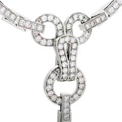 Cartier Agrafe Diamant und Perle Ohrring und Halskette Set