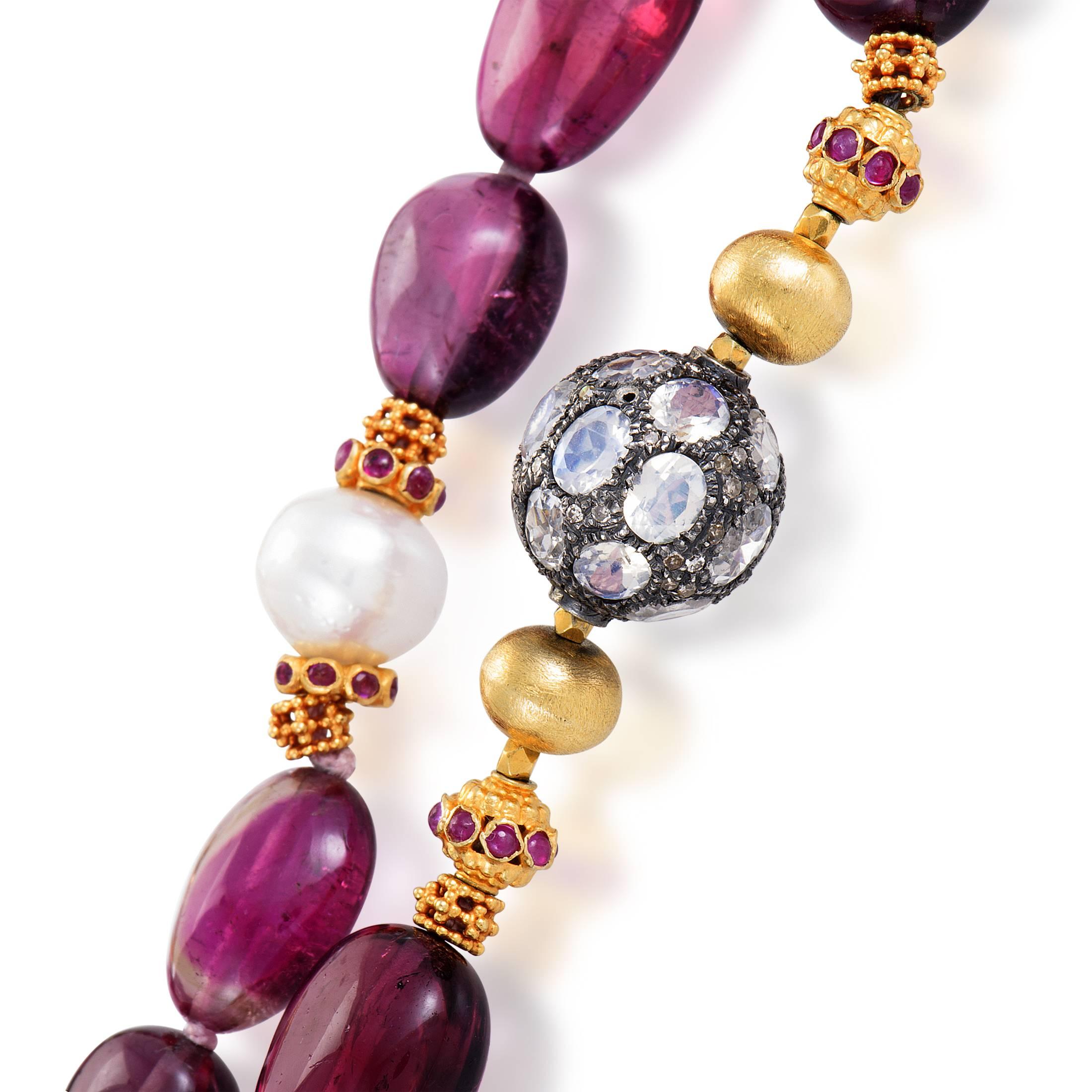 Women's Verdura Diamond and Multi-Stone Gold Necklace