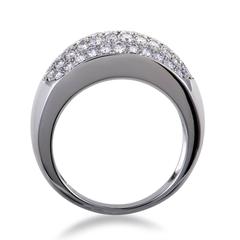 Van Cleef & Arpels White Gold Diamond Pave Band Ring