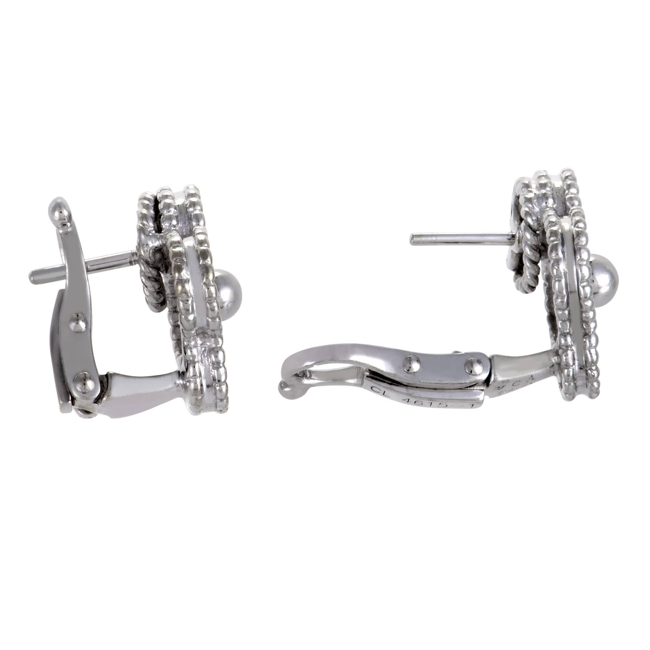sweet alhambra diamond earrings