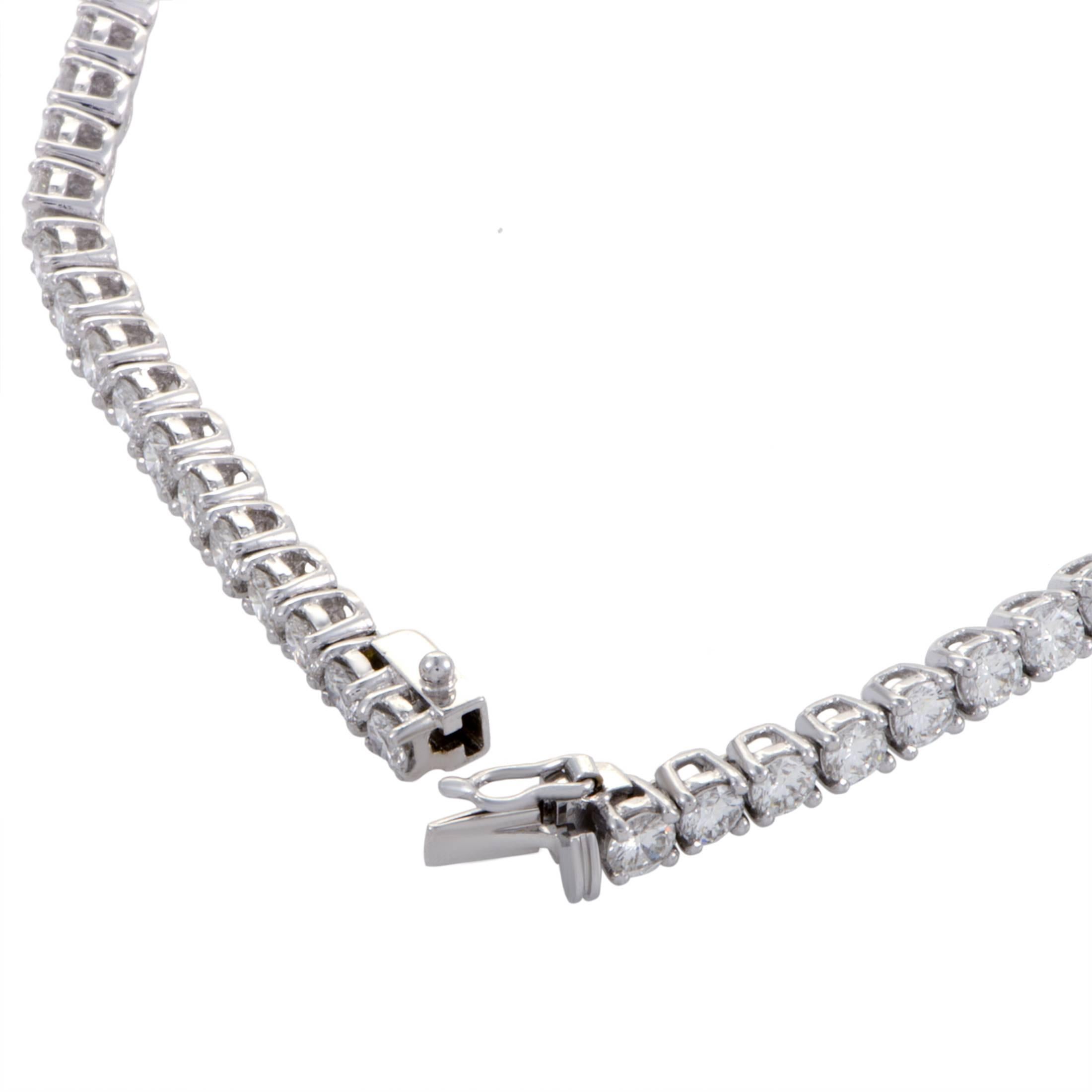 Dior Diamond Pave White Gold Bib Necklace In Excellent Condition In Southampton, PA