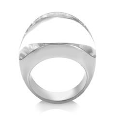 Cartier Myst de Cartier, grande bague en or blanc et cristal