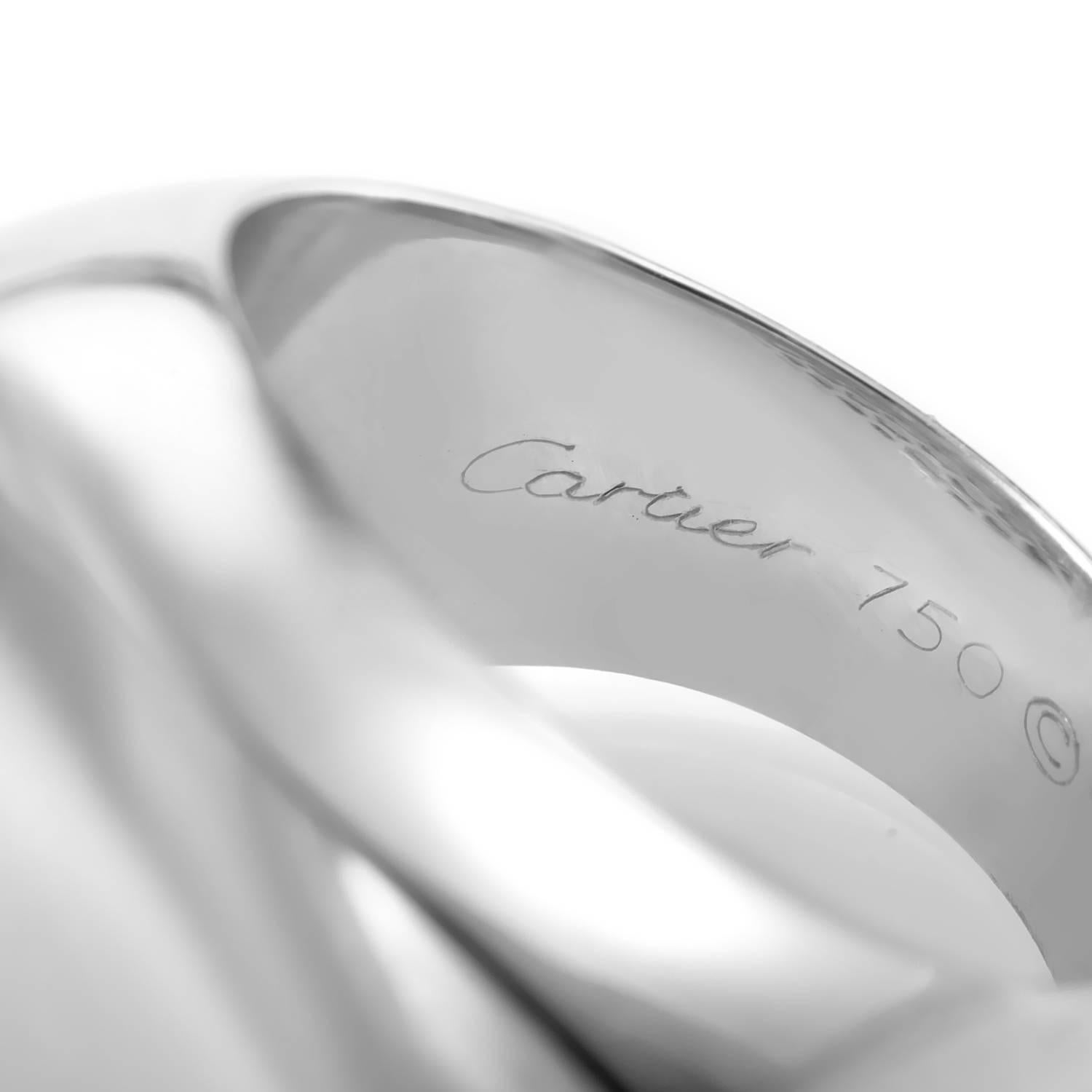 Women's Cartier Myst de Cartier Large Diamond and Crystal White Gold Ring