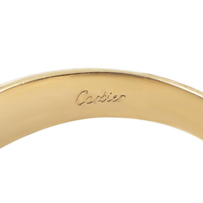 Women's Cartier Sapphire Diamond Yellow Gold Ring