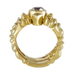 SeidenGang Diamond Yellow Gold Band Ring