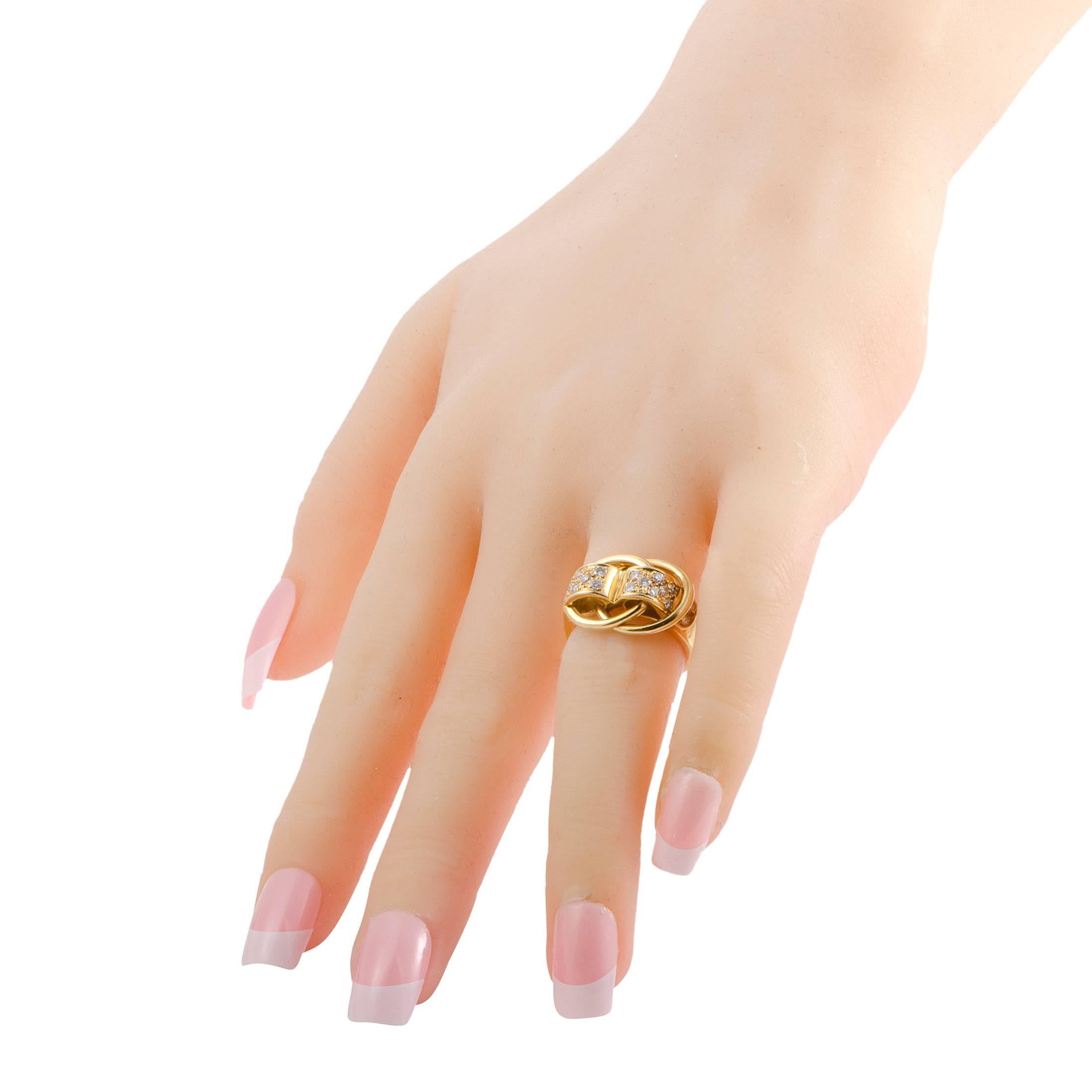 Women's Hermes Diamond Band Ring