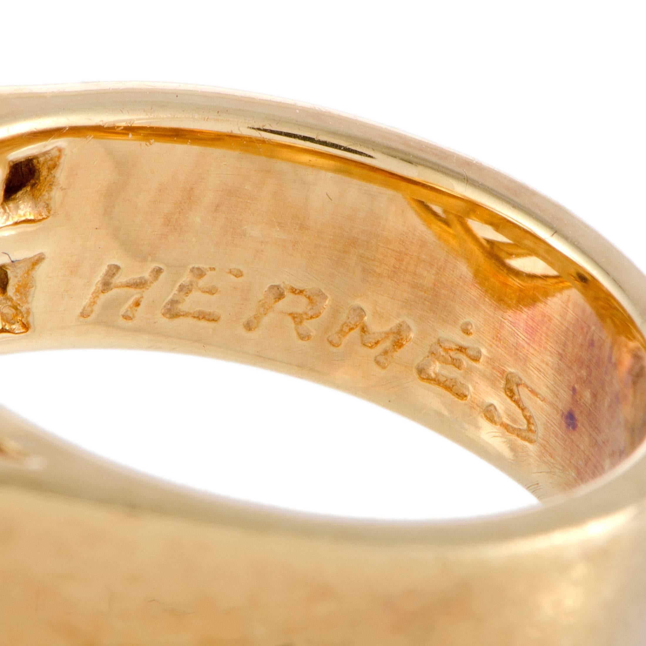 Hermes Diamond Band Ring 1