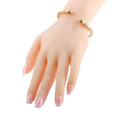 Cartier Panthere Diamond and Sapphire Yellow Gold Bangle