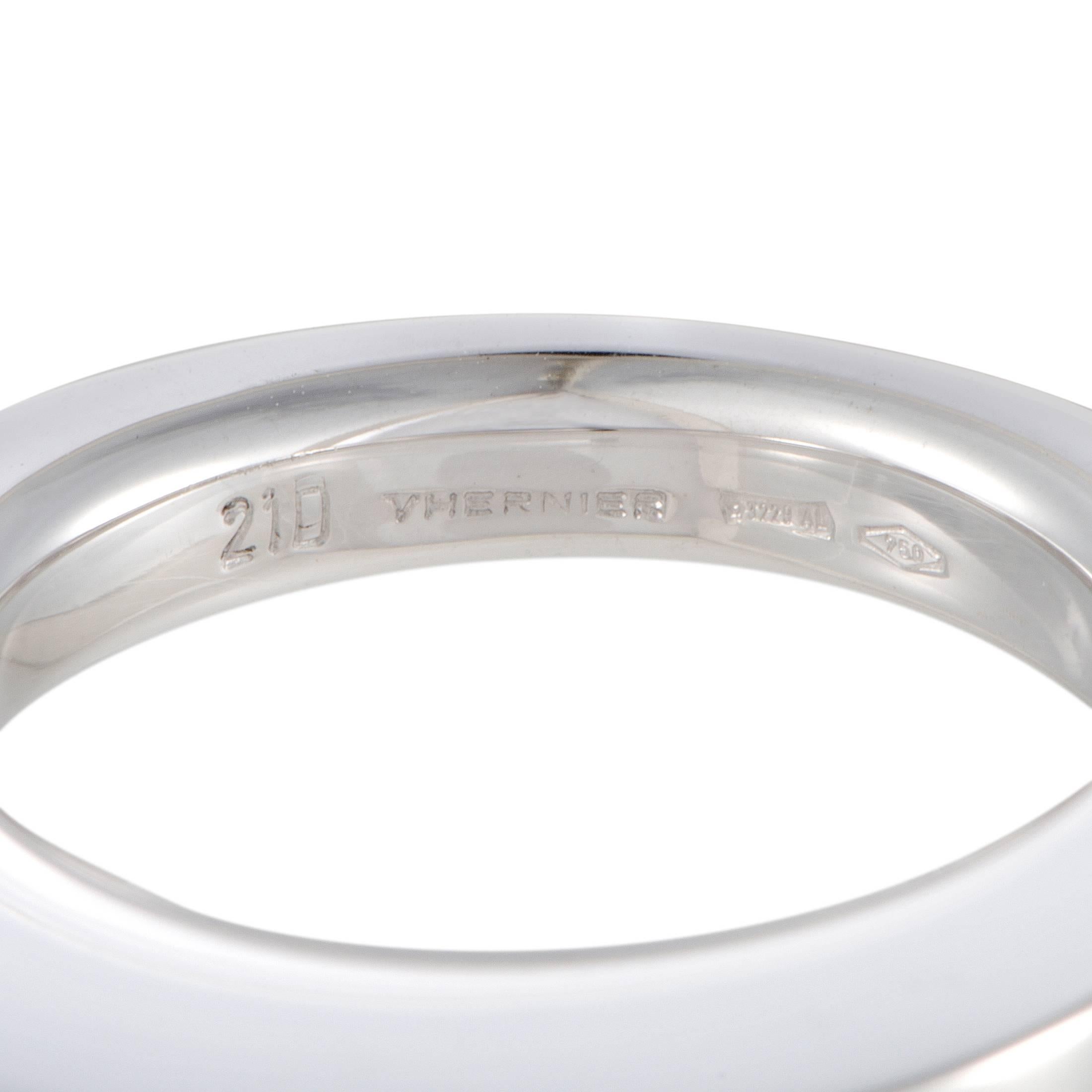 Vhernier White Gold Narrow Band Ring 1