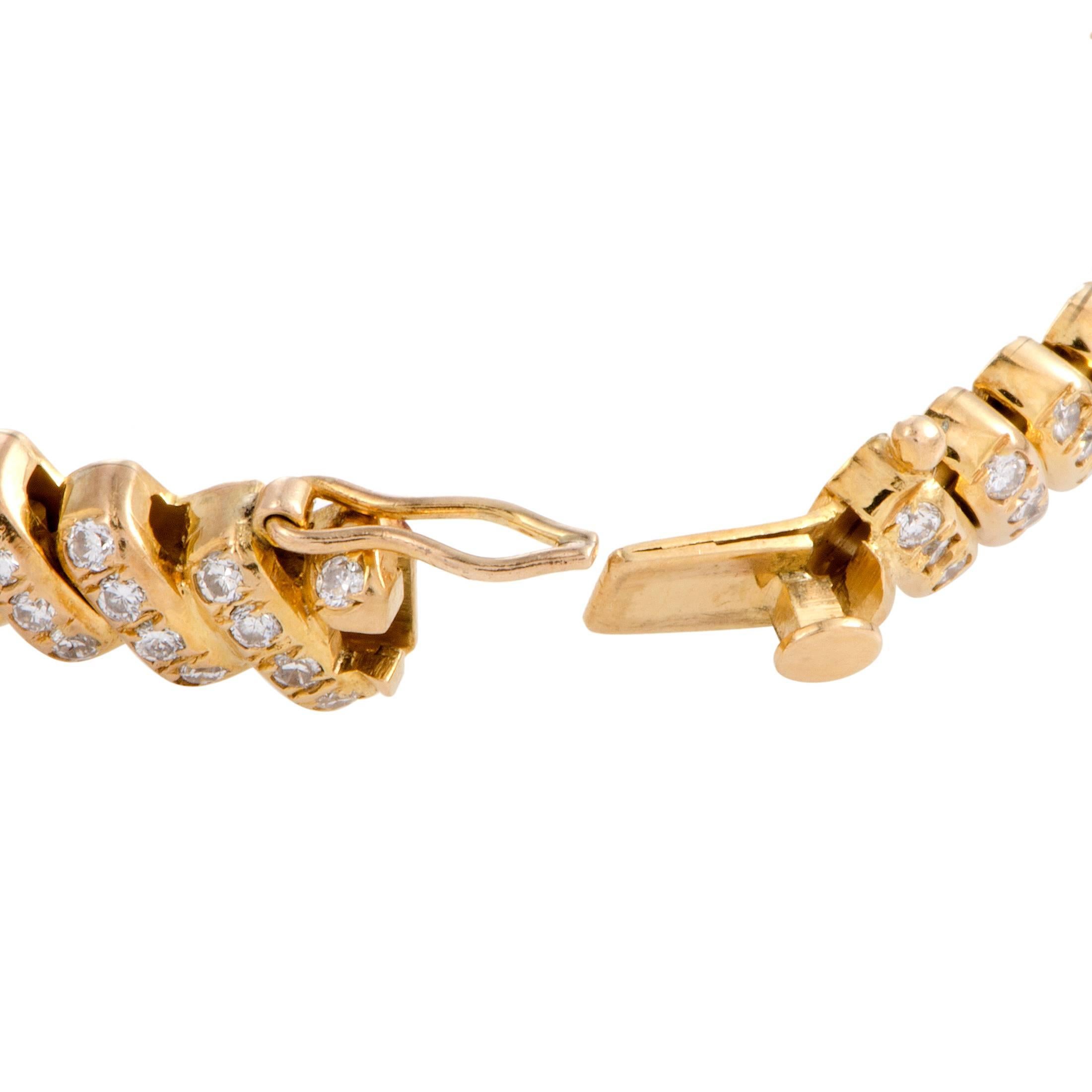 Women's Diamond Yellow Gold Bracelet