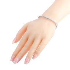 Van Cleef & Arpels Fleurette Full Diamond Pave White Gold Bracelet