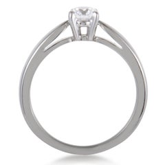 Van Cleef & Arpels .30 Carat Diamond Solitaire Platinum Engagement Ring