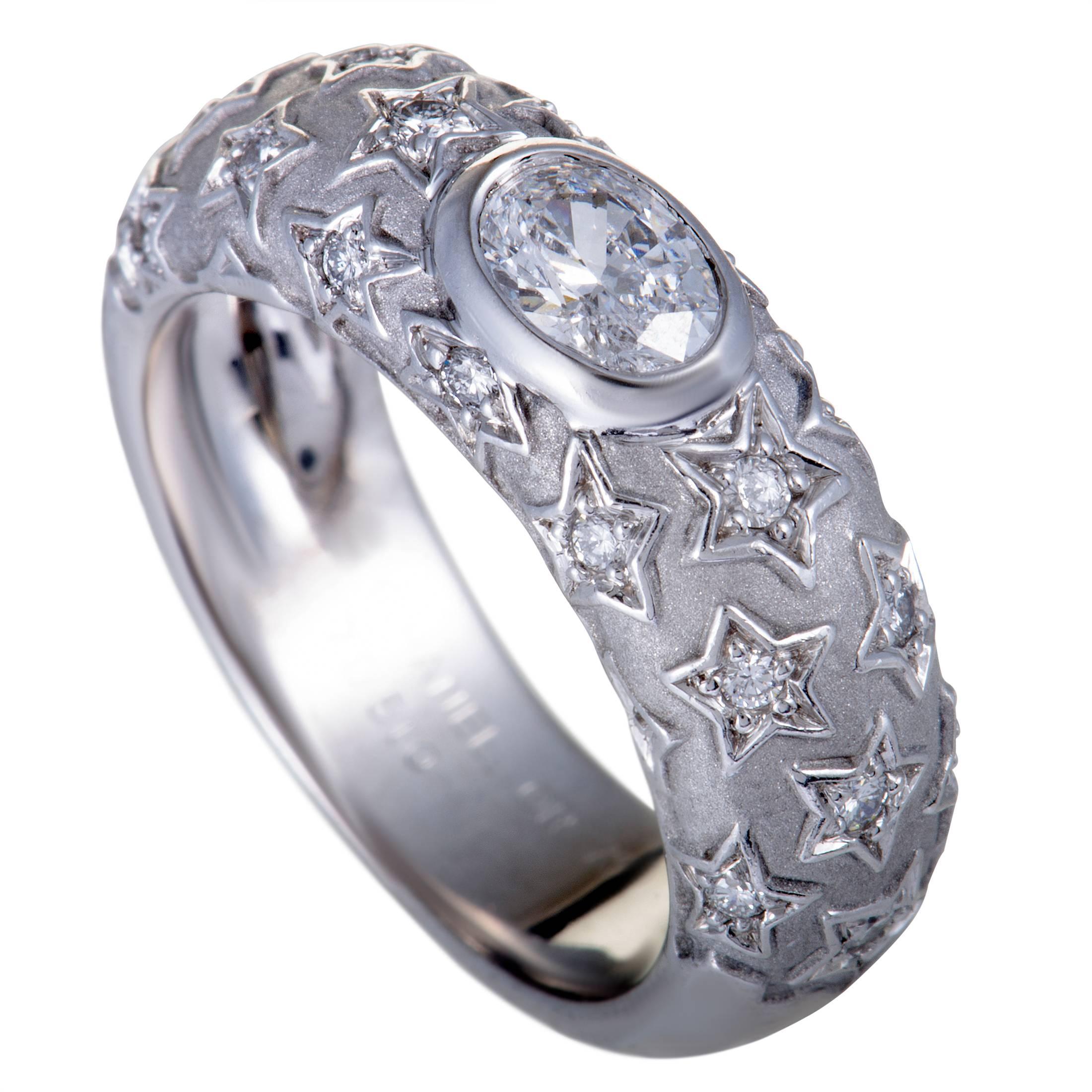 Chanel Comete Diamond Band Ring