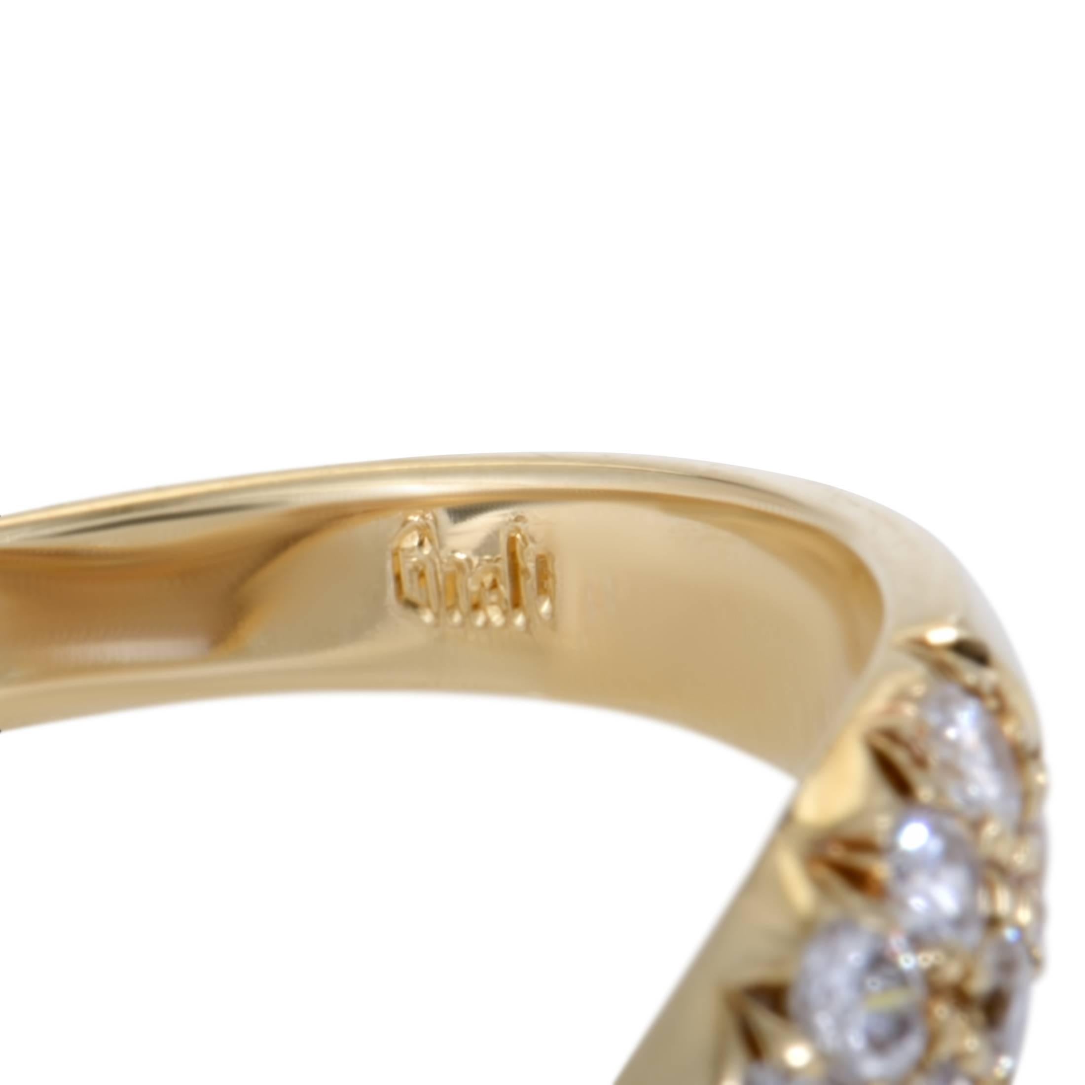 Women's Graff Diamond Pave Yellow Gold Tiara Band Ring