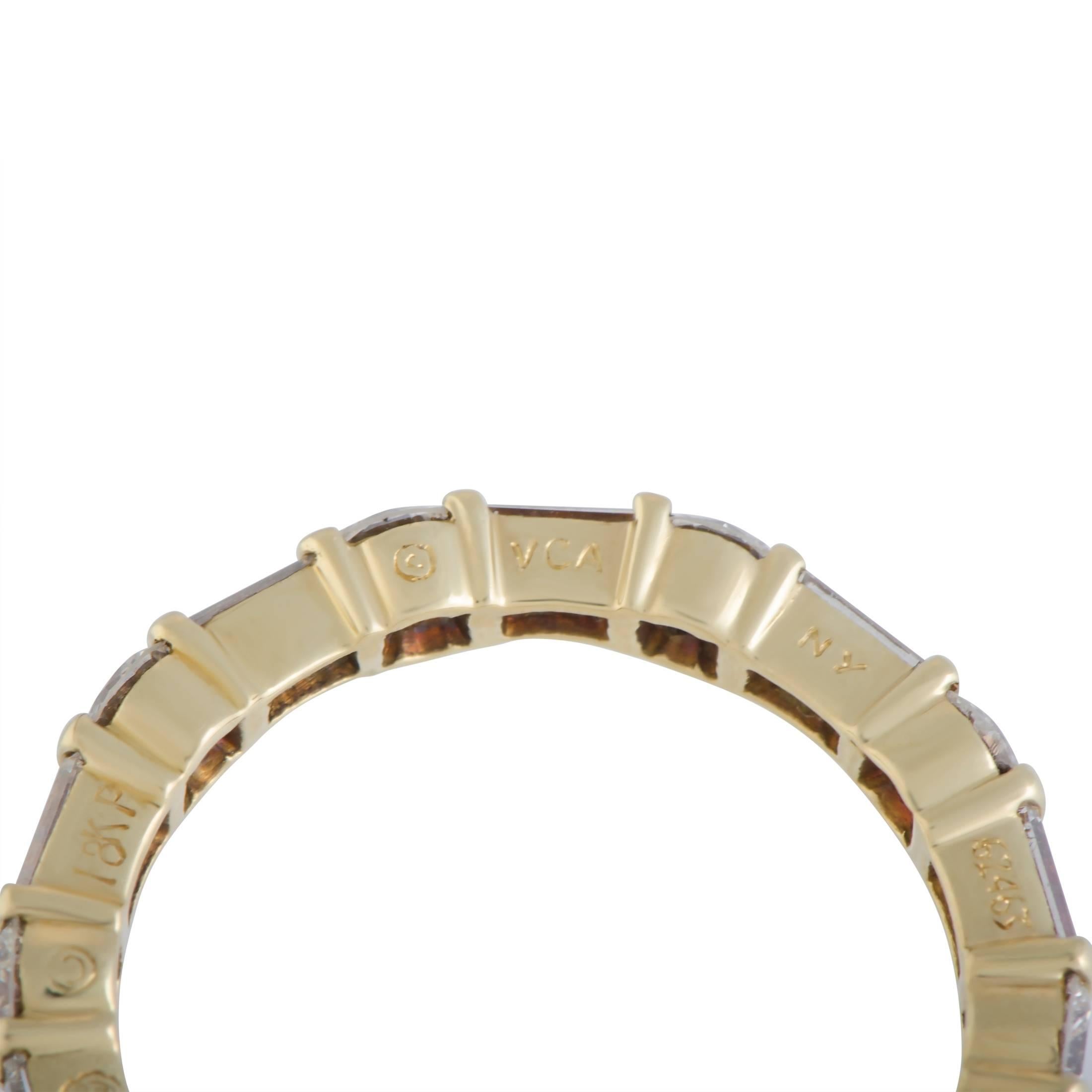 Women's Van Cleef & Arpels Diamond Eternity Gold Band Ring