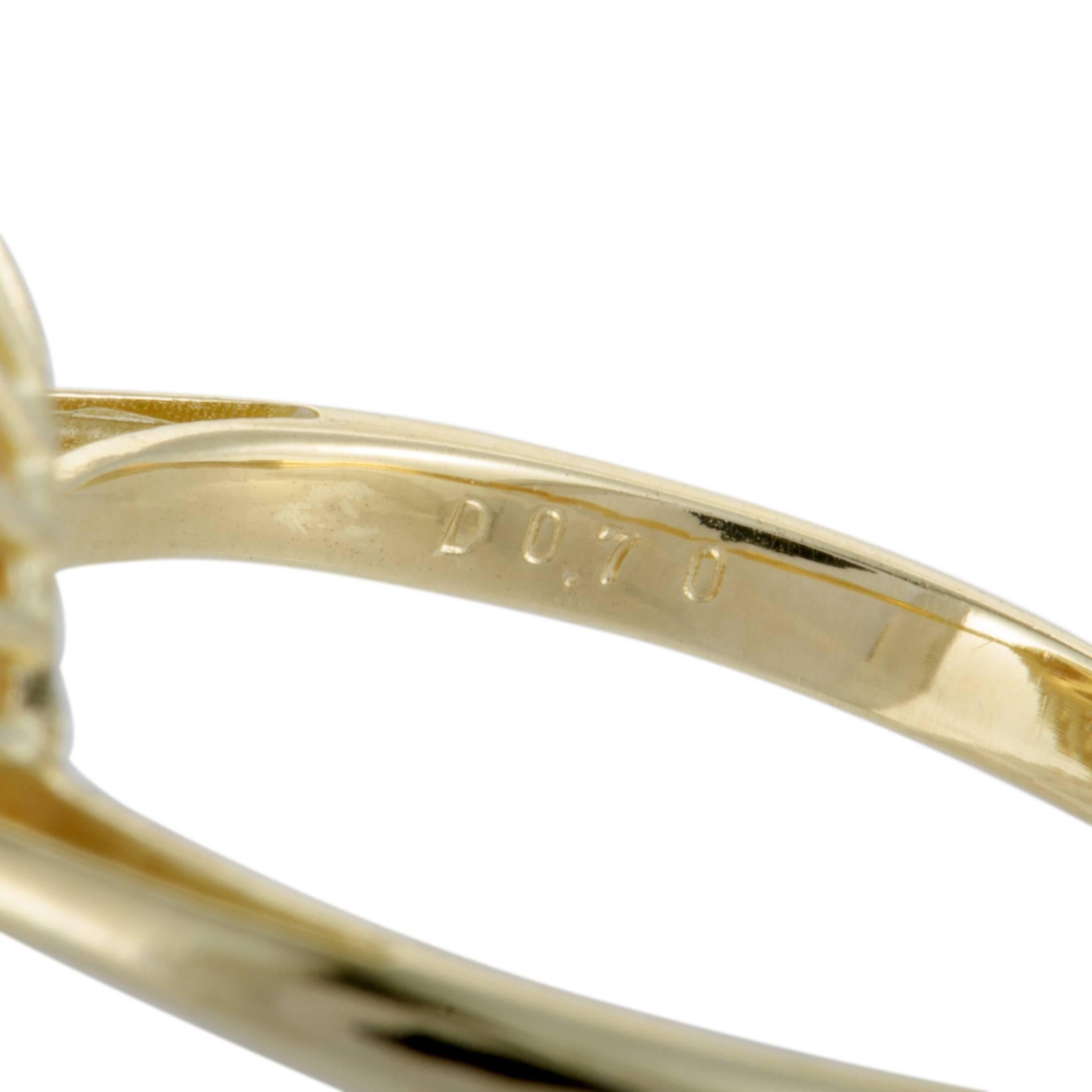 Diamonds and Golden Pearl Yellow Gold Ring 1