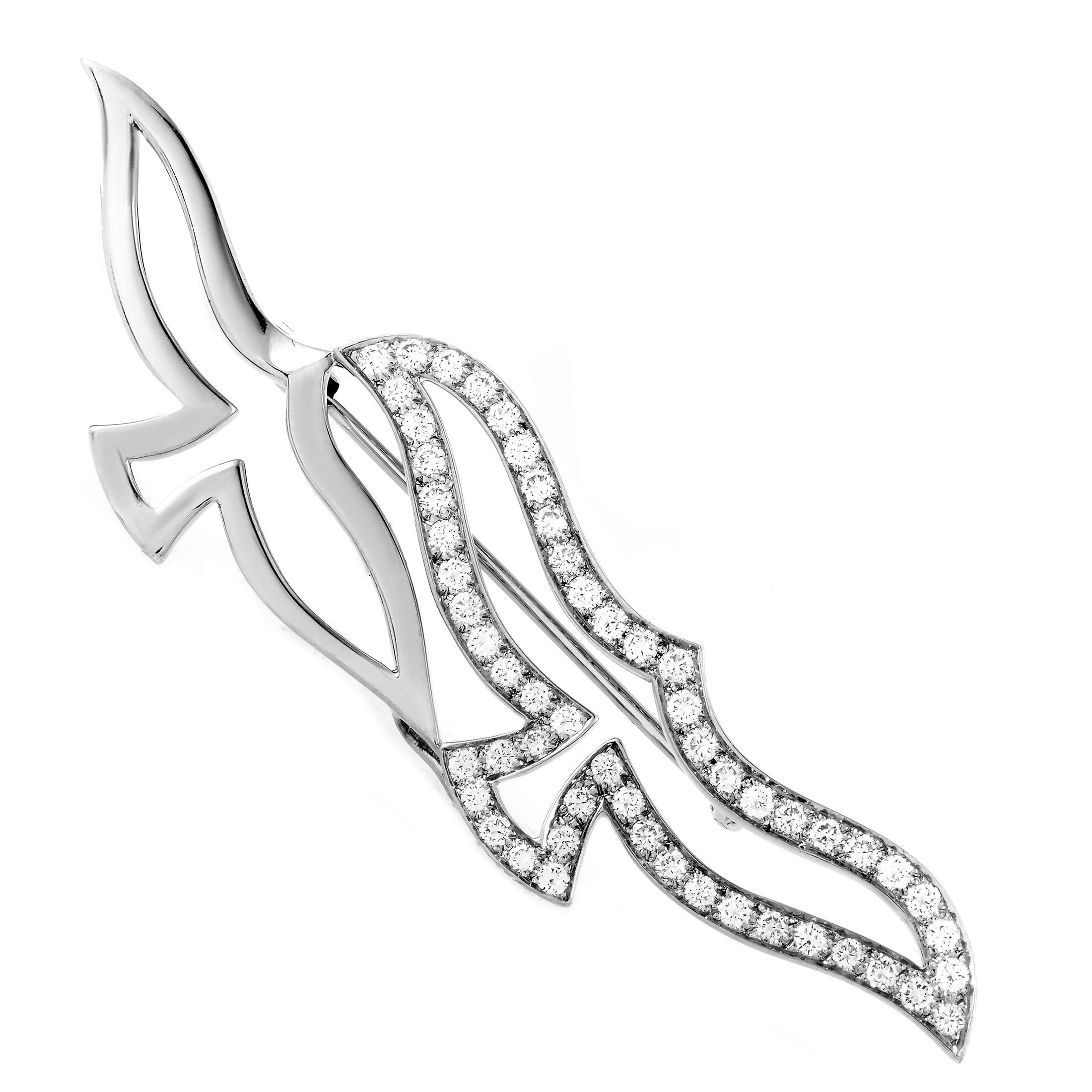 Cartier Diamond Gold Bird Brooch