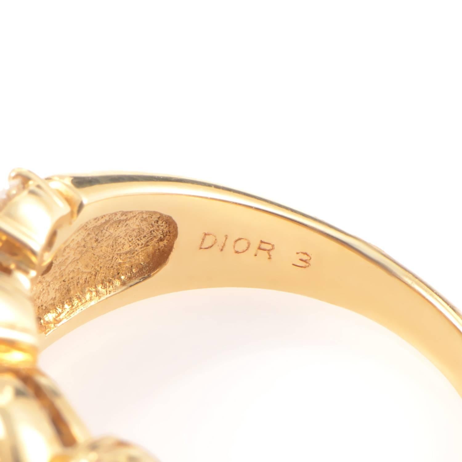 Women's Dior Sapphire Diamond Gold Ring