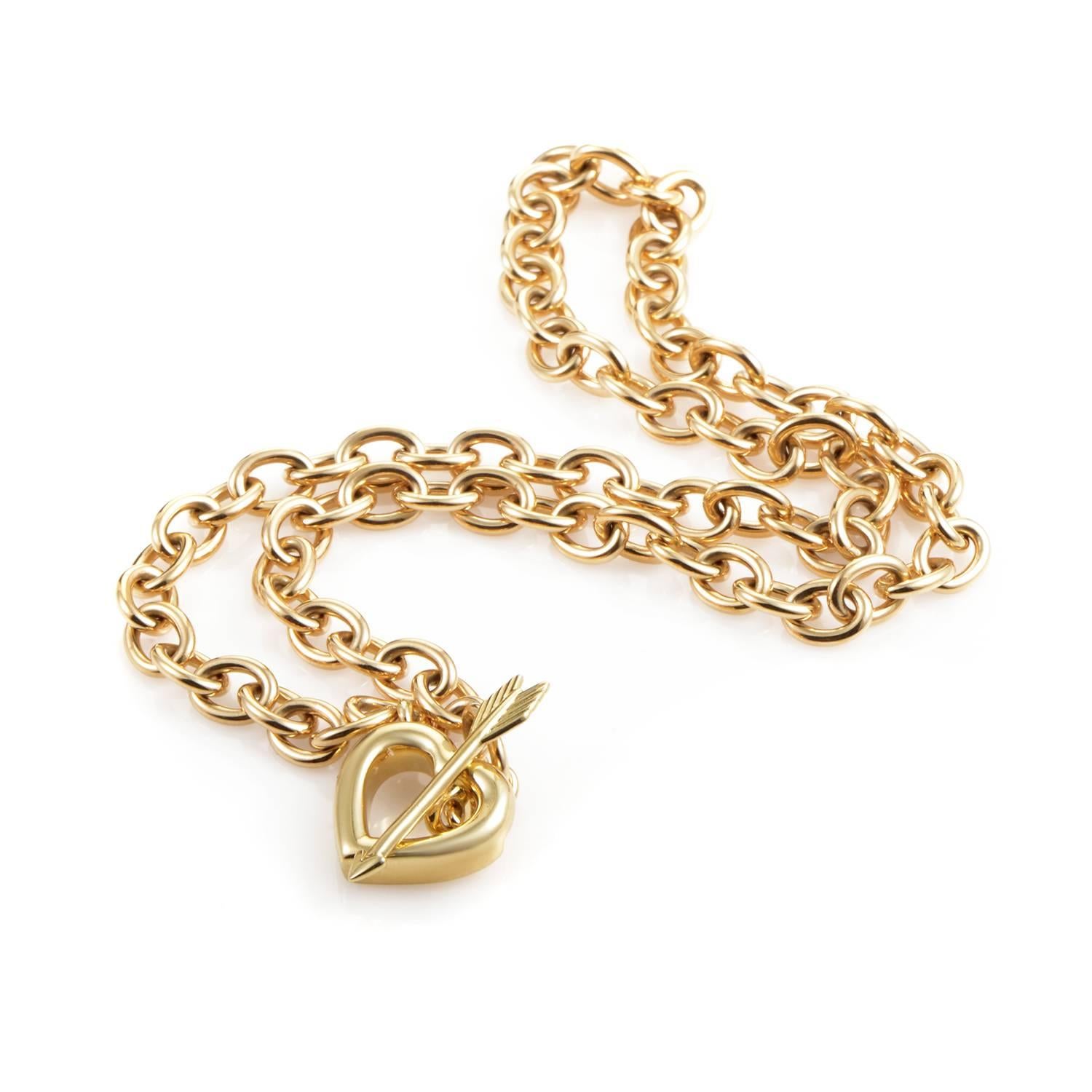 tiffany gold toggle necklace