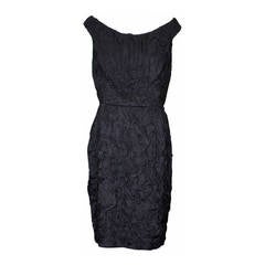Donna Karan Crinkle Cloque Cocktail Dress 11