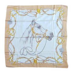 Escada Silk Scarf Horse "New Old Stock" 3