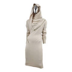 Iconic Hooded Alaia Zipper Dress