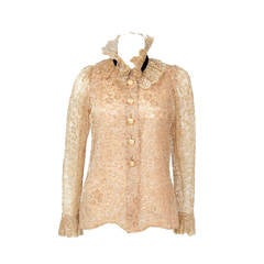 Yves Saint Laurent Lace Blouse