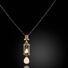 Couleurs de Géraldine Gold Bird Cage Necklace