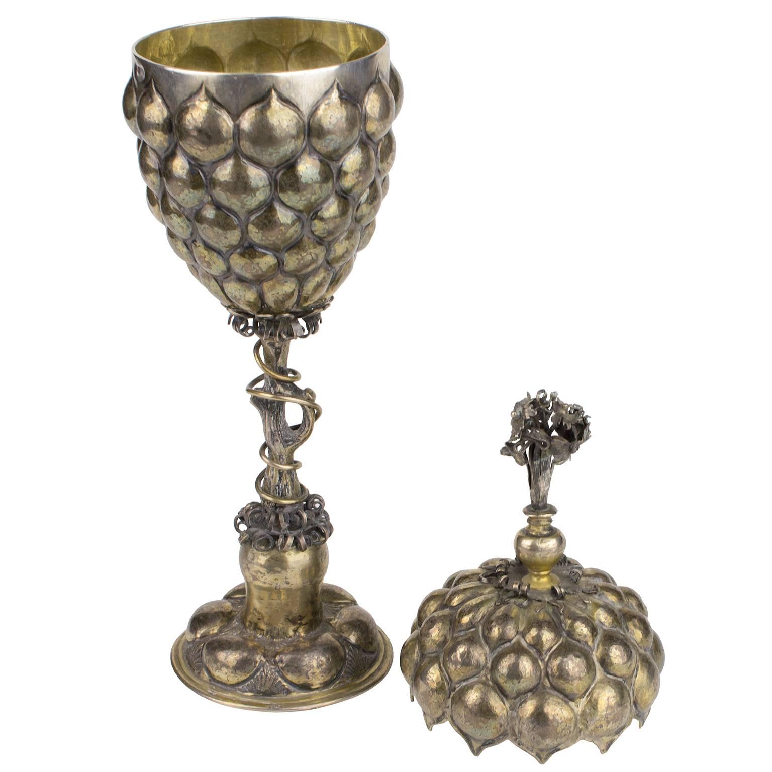 17th Century German Silver Ceremonial Cup For Sale