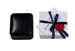 Flying Penis Cufflinks in Mediterranean Coral and Gold
