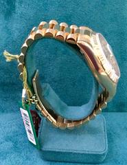 Rolex yellow Gold Oyster Perpetual Day-Date Silver Diamond Dial wristwatch