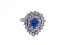 Classic Sapphire and Diamond Cocktail Ring