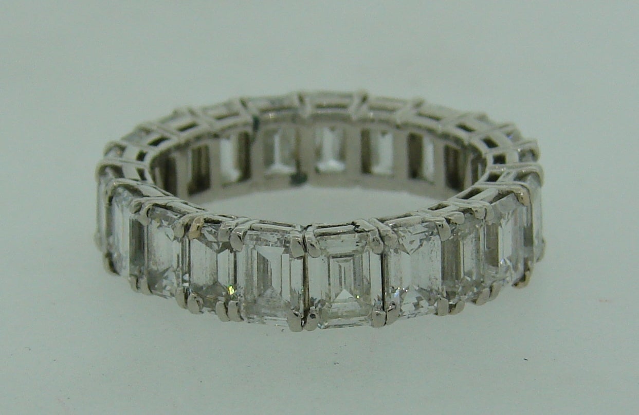 Harry Winston Diamond Platinum Eternity Band Ring 1