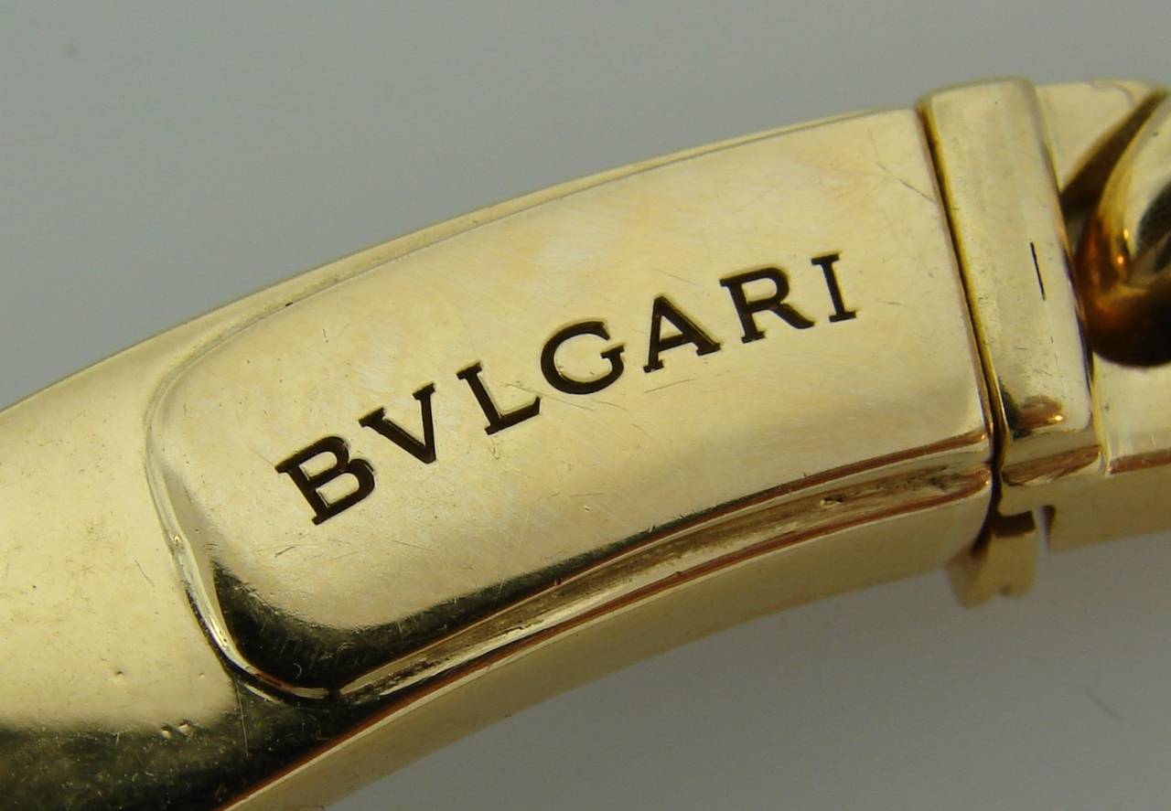 Bulgari Mother-of-Pearl Enamel Diamond Gold Necklace 4