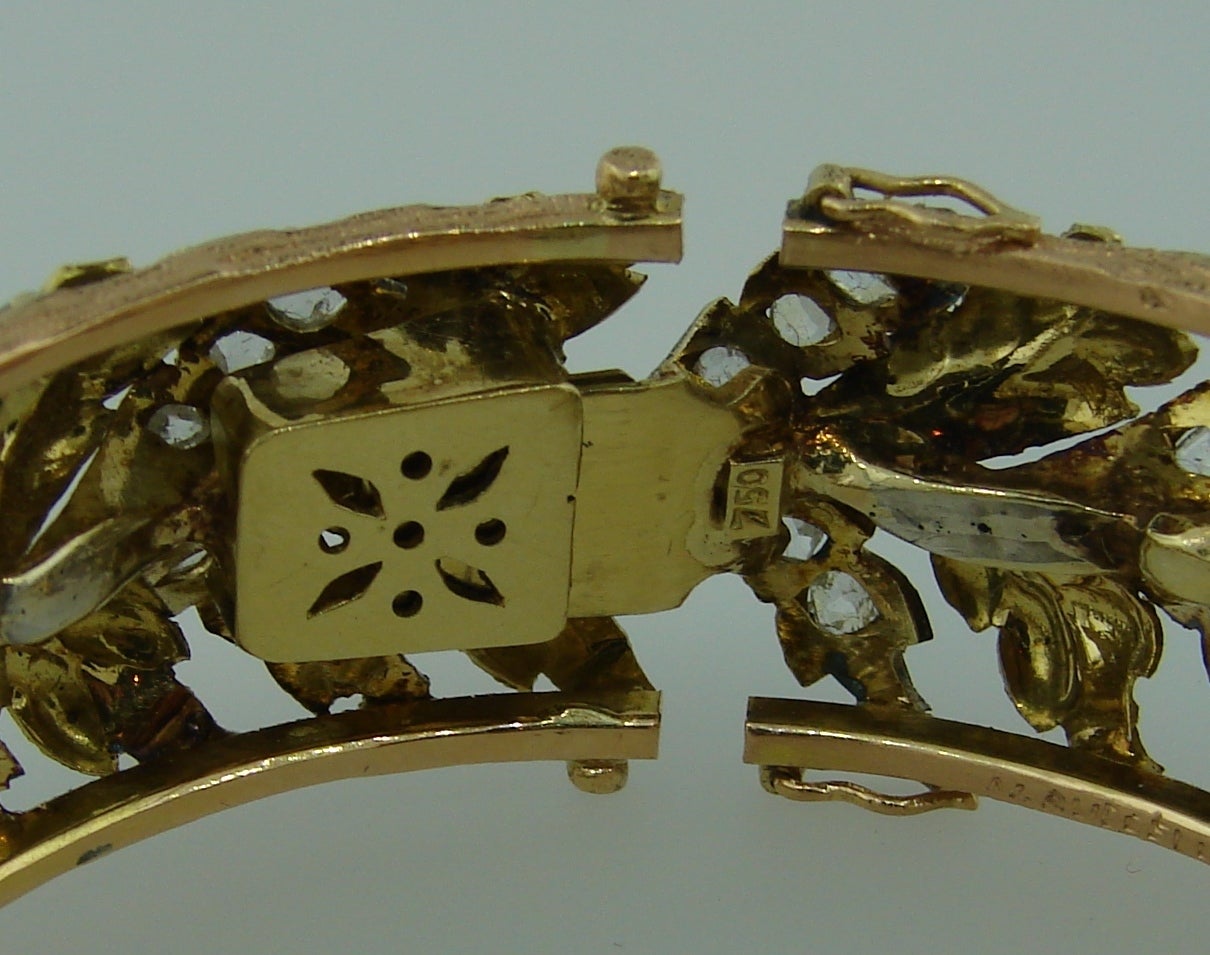 Mario Buccellati 18k Gold Vintage Bracelet Bangle Jewelry 1
