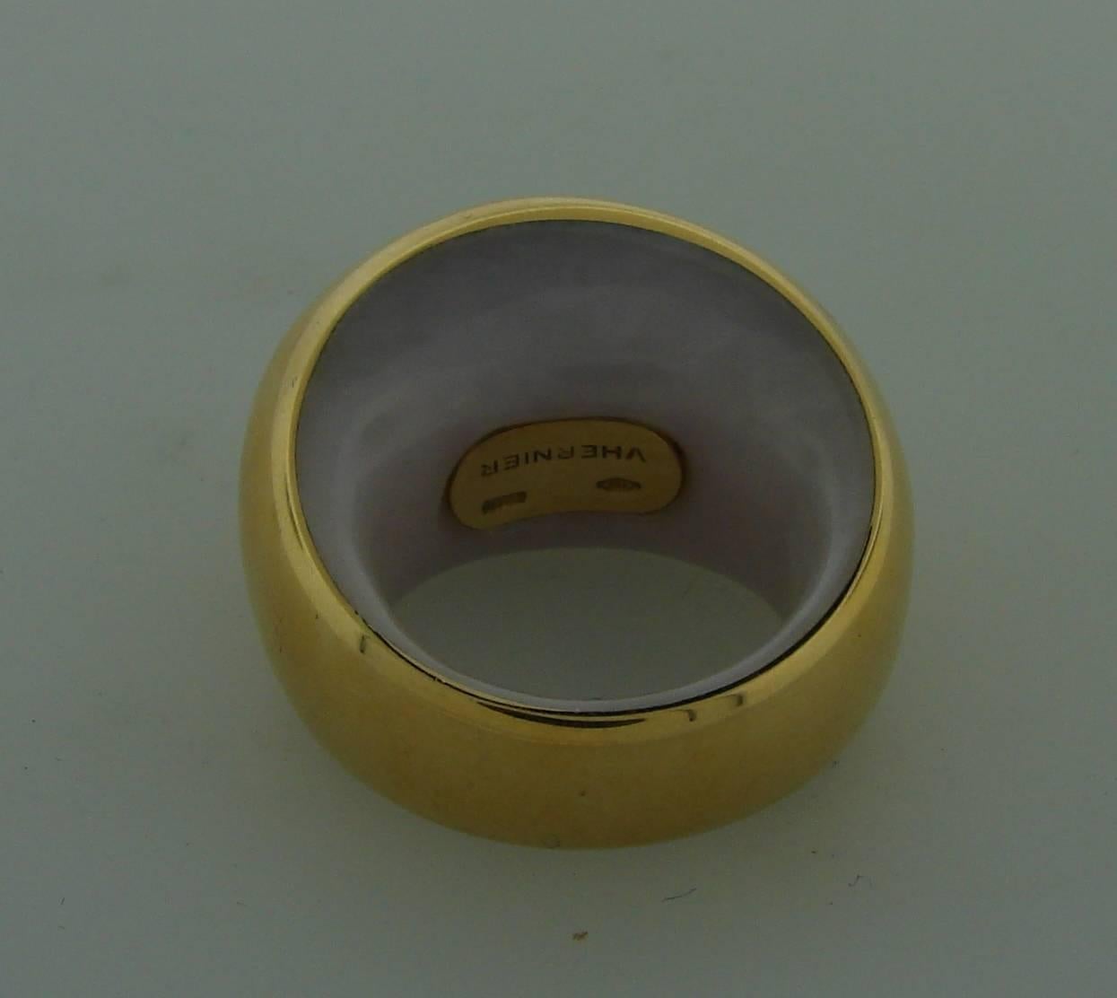 Vhernier Chalcedony Gold Ring 2