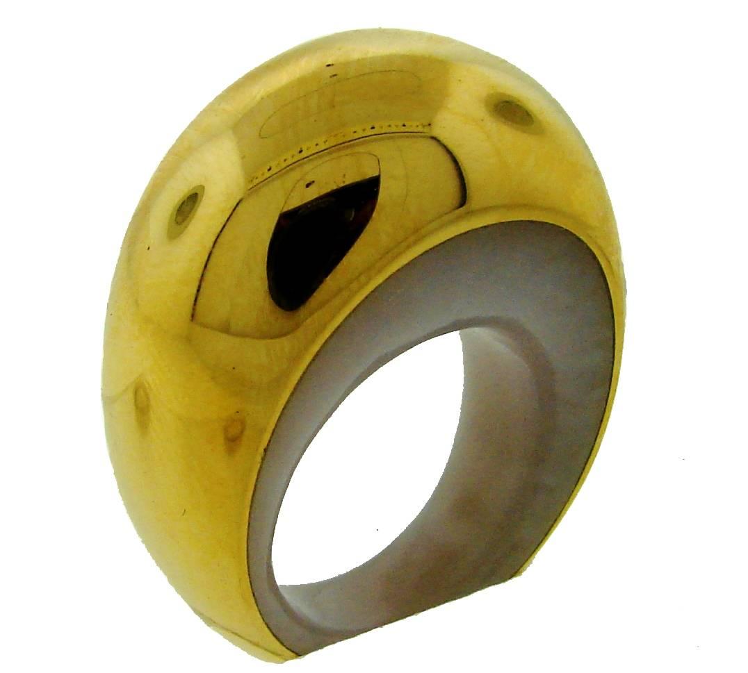 Vhernier Chalcedony Gold Ring 1