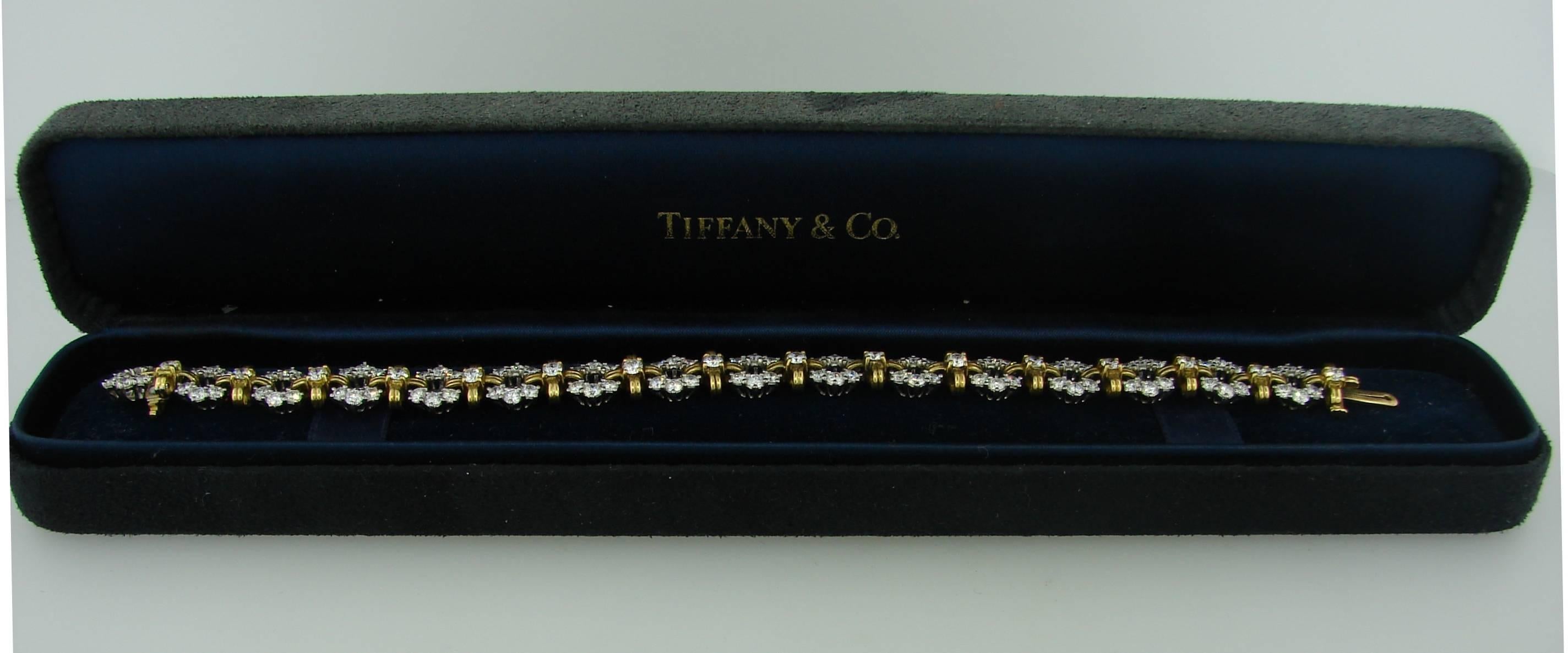 1989 Tiffany & Co. Diamond Platinum Gold 