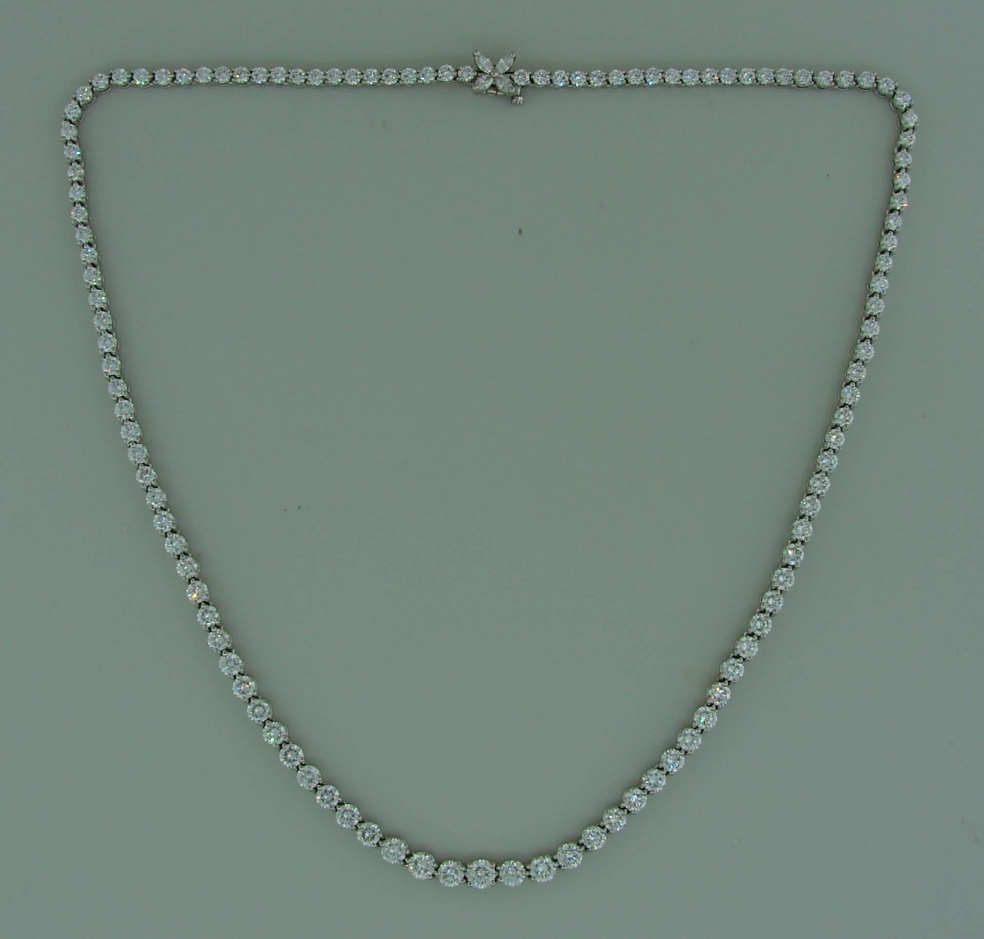 Stunning diamond necklace created by Tiffany & Co. for 