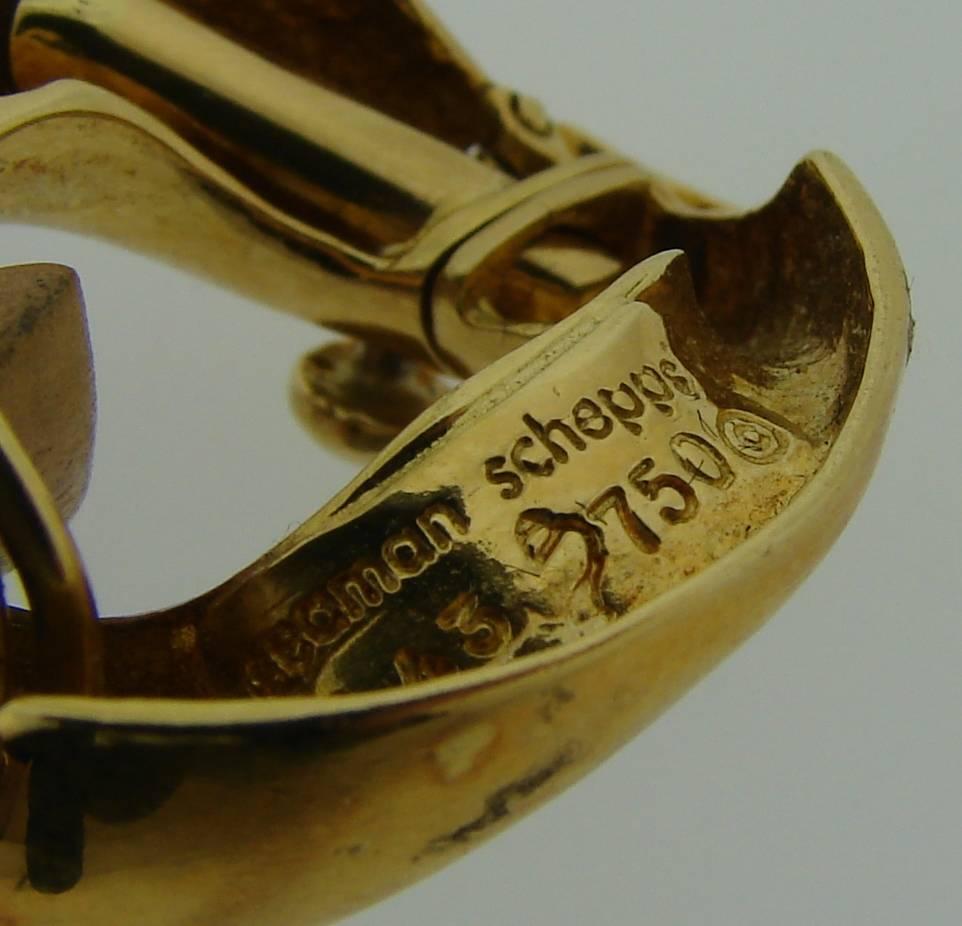 1960s Seaman Schepps Wood Gold Link Bracelet 3