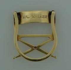 Ruby Gold Movie Director Hal Walker Chair Money Clip Memorabilia