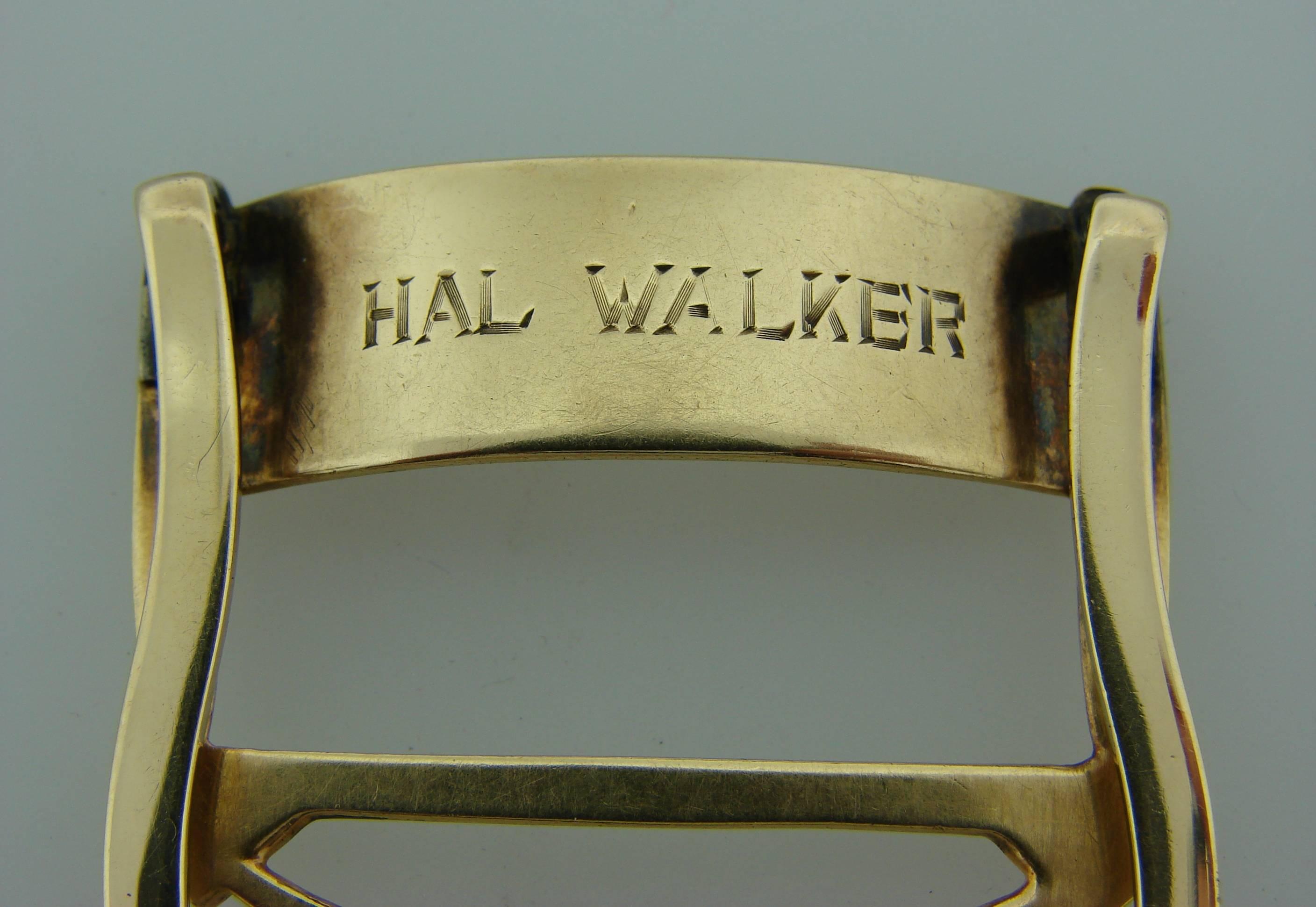 Ruby Gold Movie Director Hal Walker Chair Money Clip Memorabilia 3