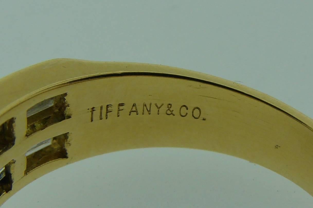 Tiffany & Co. Diamond Gold X Band Ring 2