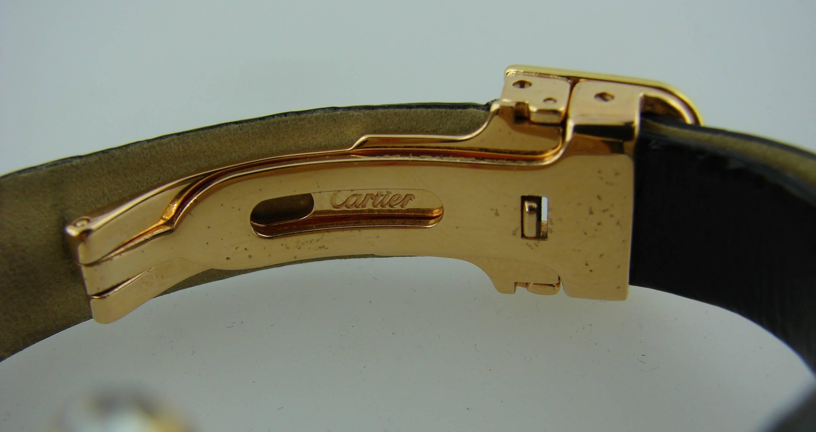 Cartier Lady's Three Color Gold Diamond Trinity Quartz Wristwatch  3