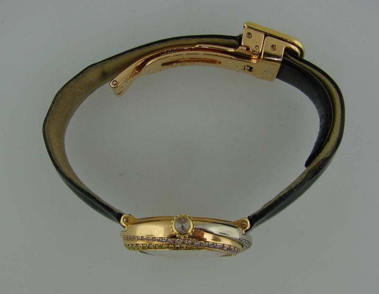 Cartier Lady's Three Color Gold Diamond Trinity Quartz Wristwatch at ...