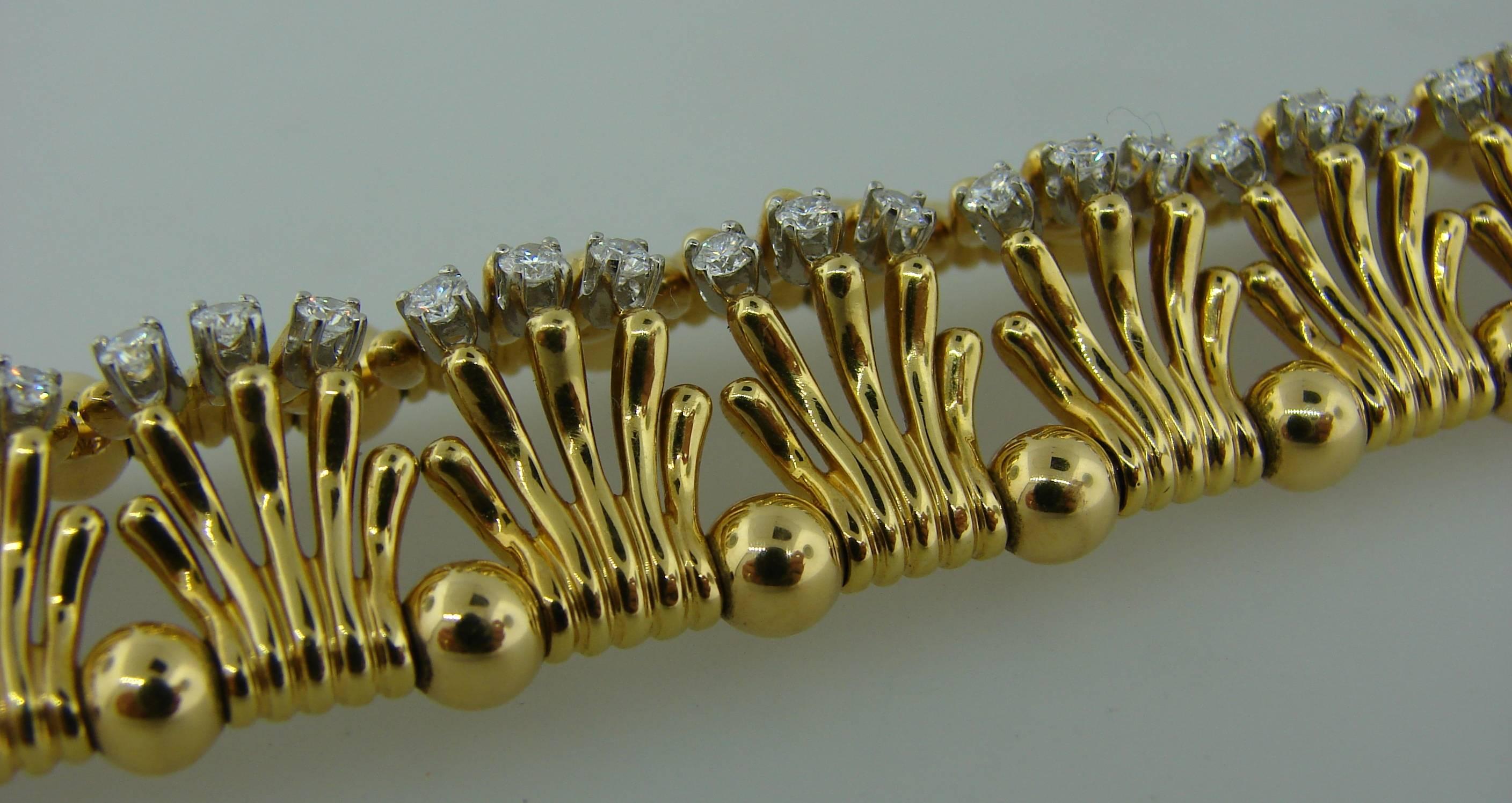 Tiffany & Co. Schlumberger Diamond Gold Bracelet 1